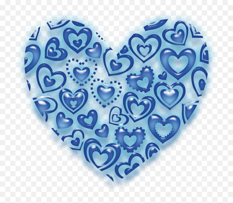 Download Hd Blue Heart Of Hearts - Heart Transparent Png Emoji,Blue Heart Transparent Background