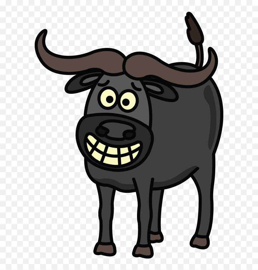 Buffalo Clip Cartoon - Buffalo Cartoon Png Emoji,Buffalo Clipart