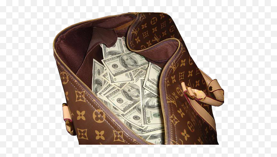 Download Money Bag Png - Louis Vuitton Bag With Money Emoji,Money Bag Png