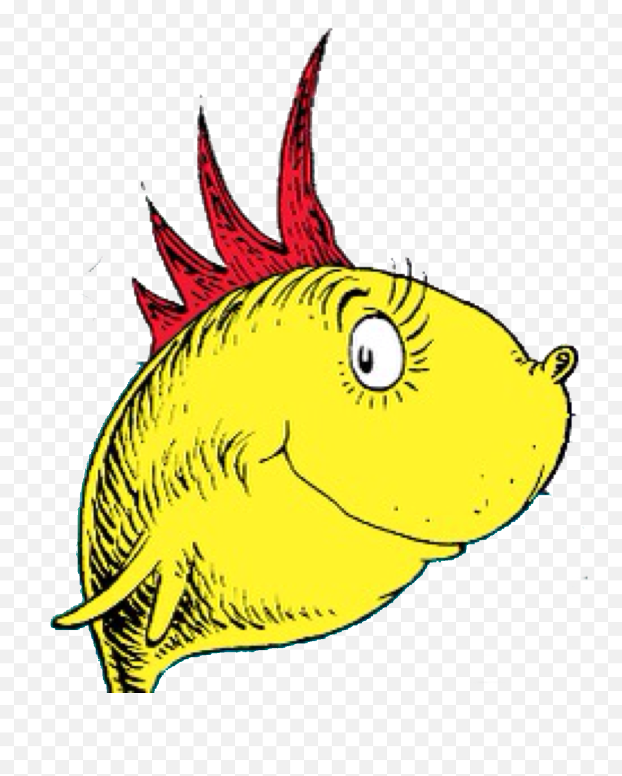 Glad Fish - Transparent Dr Seuss Fish Emoji,Dr Seuss Clipart