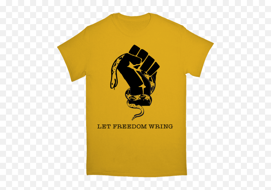 Let Freedom Wring T - Shirt Emoji,Black Power Fist Png