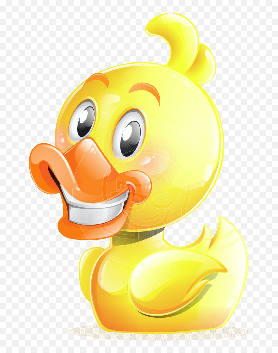 Rubber Duck Cartoon Vector Character Vector Cartoon Emoji,Rubber Duck Clipart