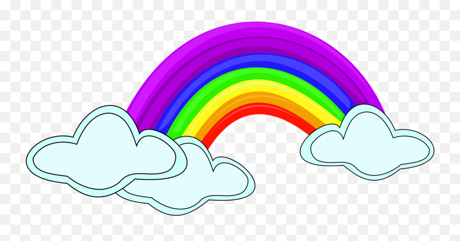 Rainbow Design Clipart - Clipart Arc En Ciel Emoji,Design Clipart