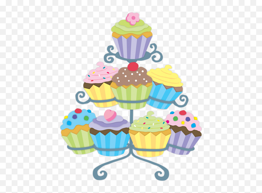 Cupcake Stand Clipart Gateauxtubes - Cupcake Stand Clip Art Emoji,Cupcakes Clipart