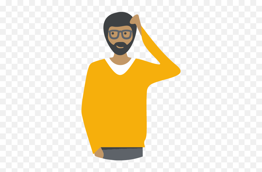 Man Thinking Icon 1 - Thinking Man Icon Emoji,Person Thinking Clipart
