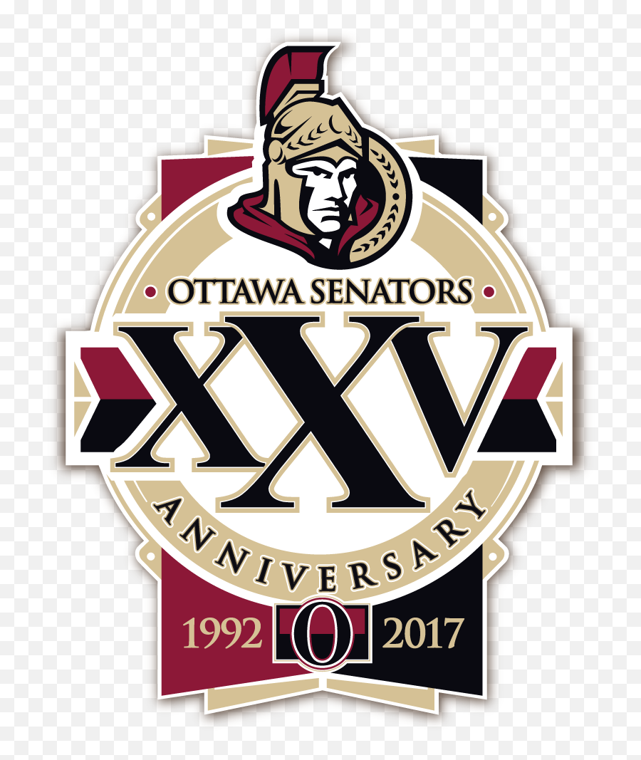 Sens 25th Anniversary Logo - Ottawa Senators Anniversary Emoji,Ottawa Senators Logo