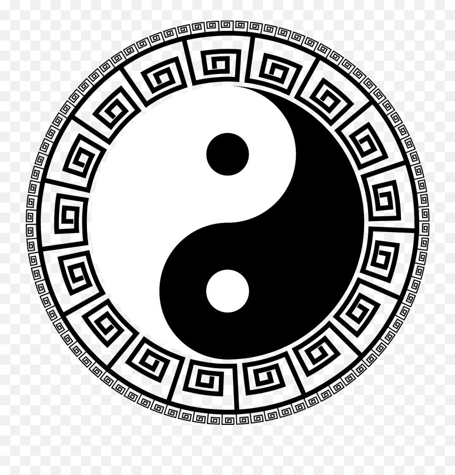 Decorated Yin Yang Symbol Transparent - Yin Yang Png Emoji,Yin And Yang Png