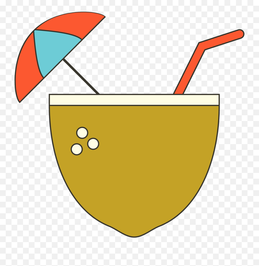 Coconut Drink Clipart Free Download Transparent Png - Clip Art Emoji,Drinks Clipart