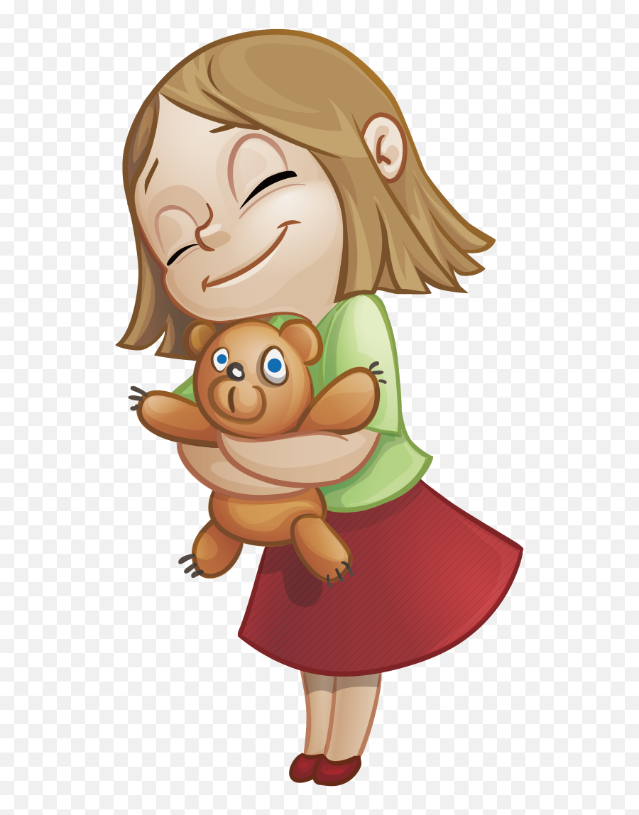 Cartoon Sweetness Character Clip Art - Hug Emoji,Character Clipart