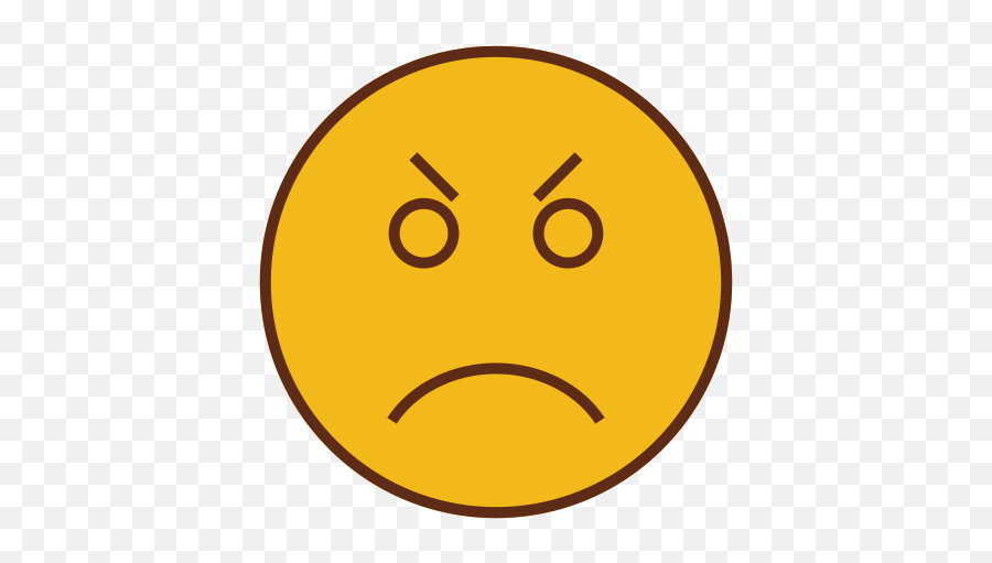 Face Emoticon Sad Angry Emoji Icon - Happy,Angry Emoji Png