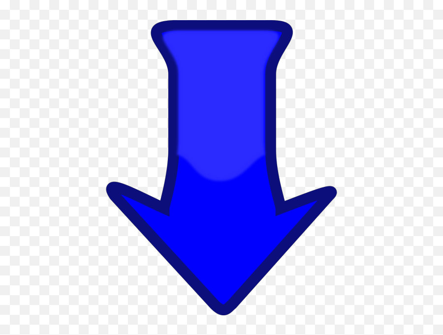 Blue Down Arrow Png Svg Clip Art For - Blue Down Arrow Clipart Emoji,Down Arrow Png