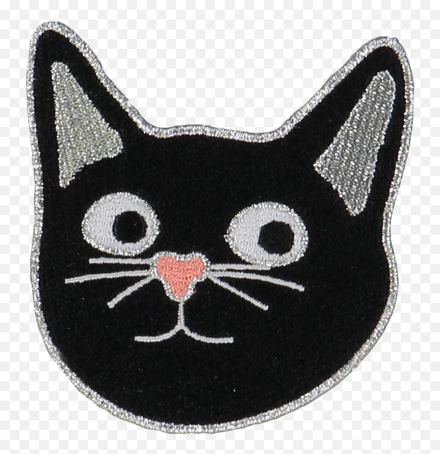 Cat Face Sticker Patch - Cat Face Sticker Transparent Emoji,Cat Face Png