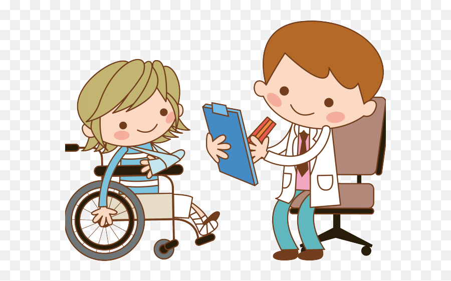 Situation Clipart Doctor Child Patient - Doctor And Child Patient Cartoon Emoji,Patient Clipart
