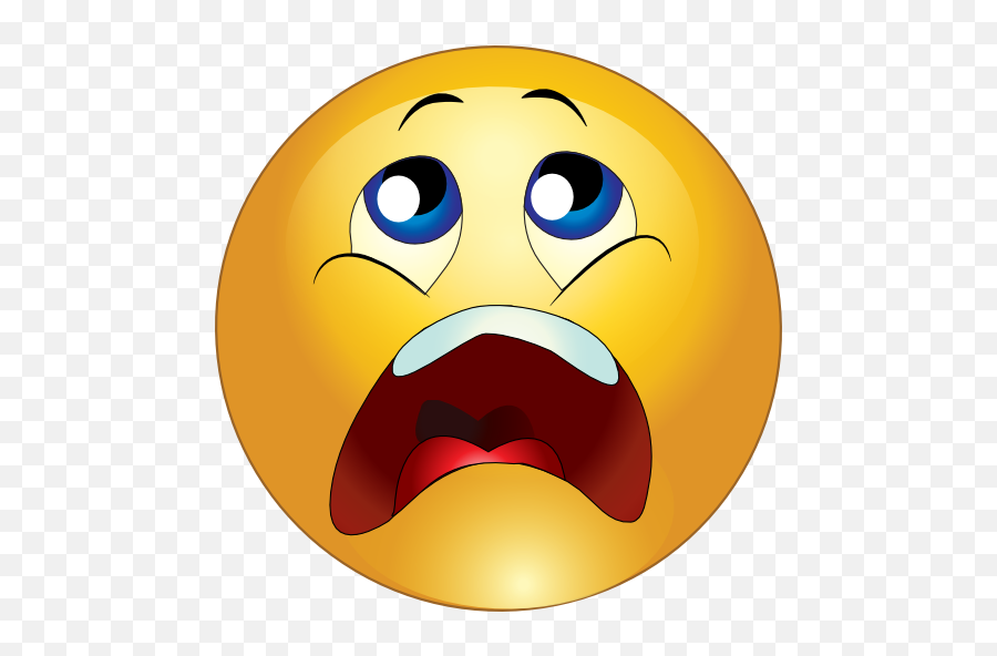 Scared Emoticon - Screaming Emoji Face Transparent,Smiley Png