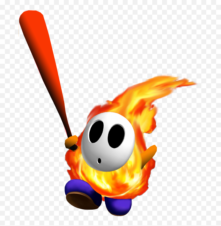 Shy Guy Mario Super Sluggers - Super Mario Pyro Guy Emoji,Shy Clipart