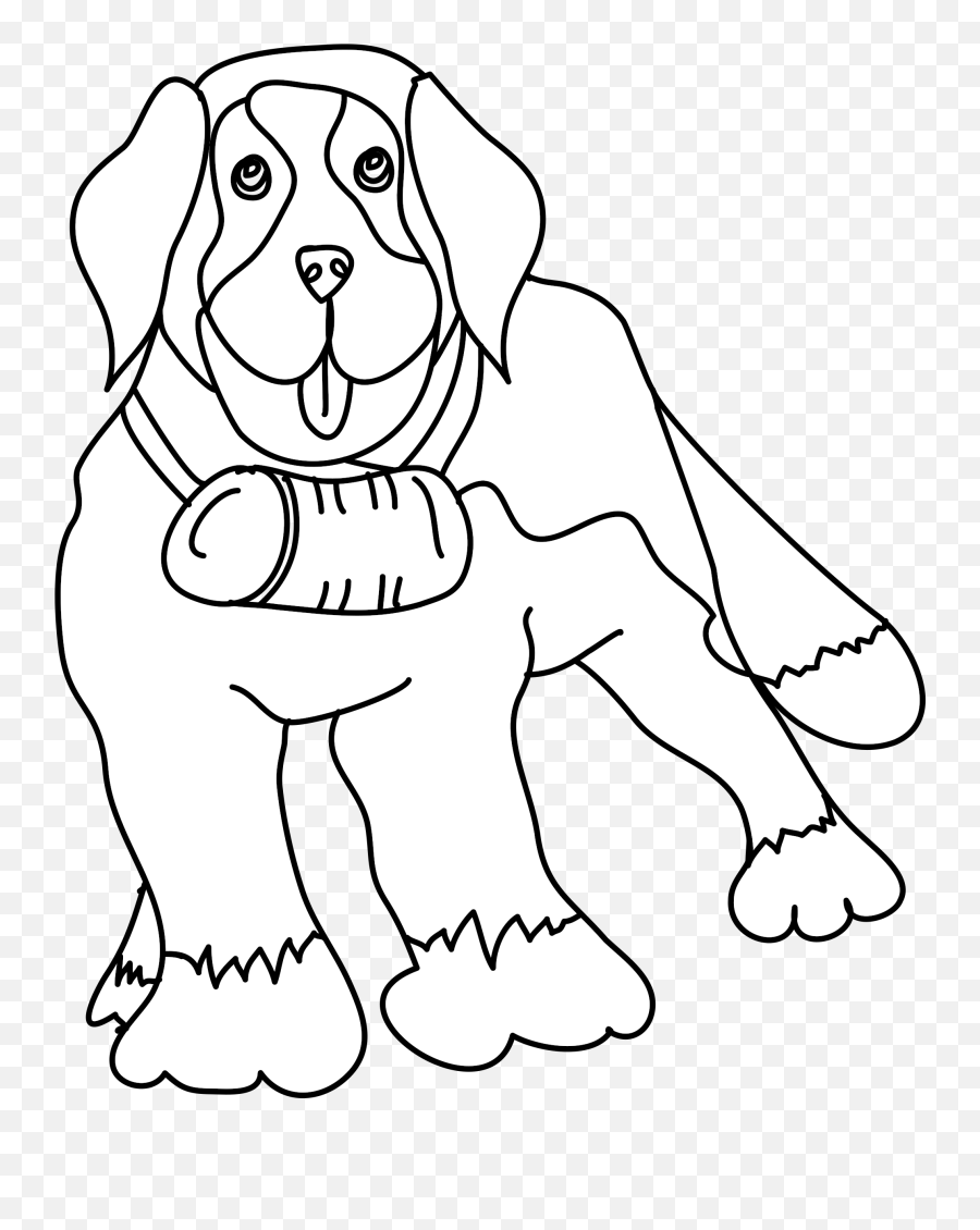 Black And White Download Dachshund Clipart Outline - Dog Zvíátko K Vytisknutí Pes Emoji,Dog Clipart Black And White