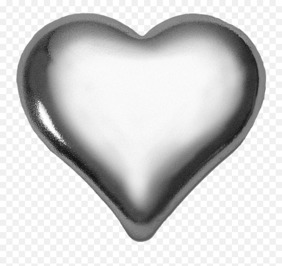 3d Heart Silver Metal Metallic Love - Silver Hd Png Transparent Background Silver Heart Png Emoji,3d Heart Png