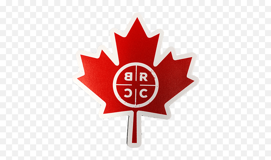 Brcc Canada Leaf Magnet - Maple Leaf Canada Flag Big Emoji,Black Rifle Coffee Logo