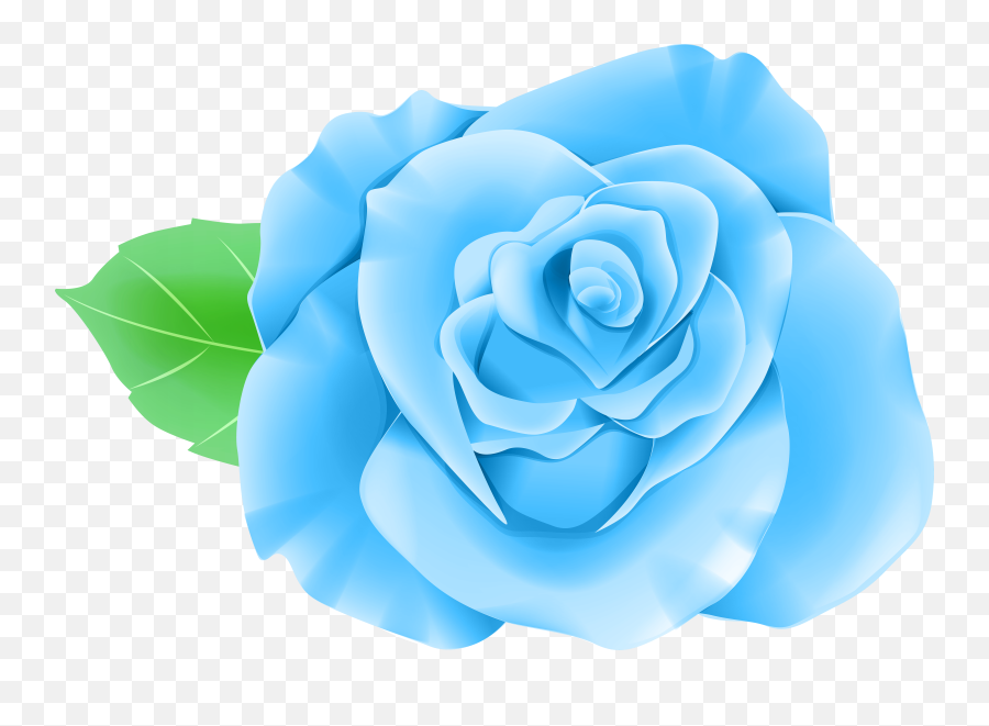 Blue Rose Png Clip Art Image Gallery - Blue Single Rose Single Rose Blue Flowers Emoji,Rose Clipart