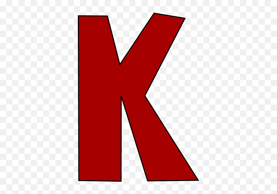 Free Letter K Clipart Png Images - Red Letter K Clipart Emoji,K Clipart