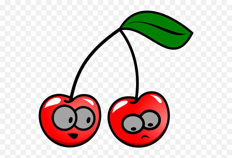Cherry Clipart Vector - Animated Clip Art Transparent Cartoon Cherry Clipart Emoji,Cherry Clipart