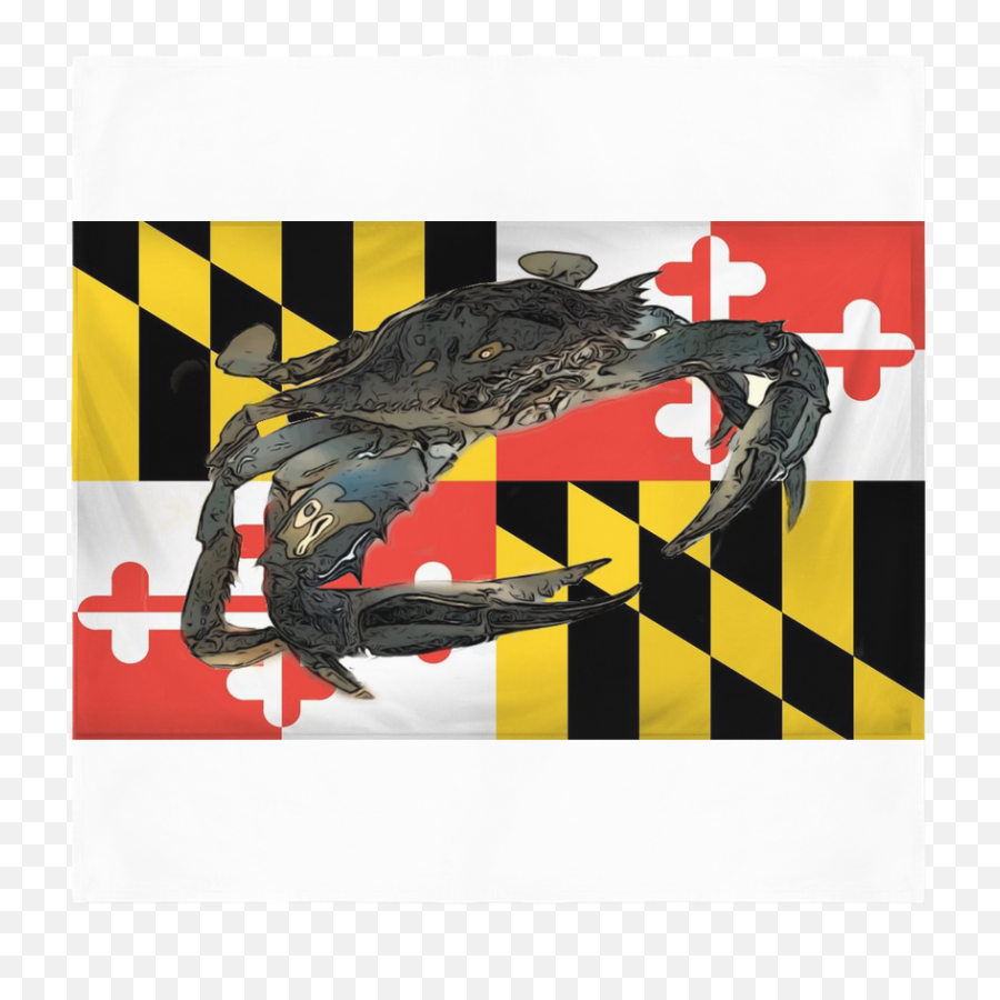Maryland Flag Blue Crab Bandanna Emoji,Blue Crab Png