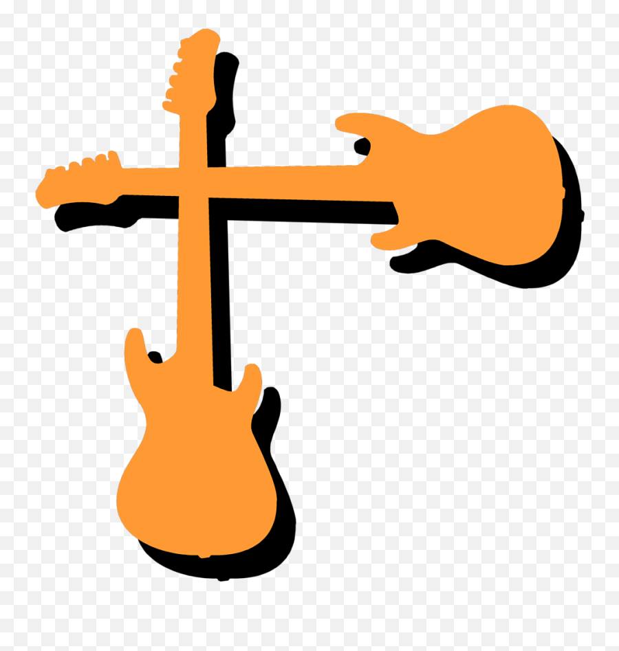 Cartoon Guitar Clipart - Guitar Border Png Transparent Png Guitar Border Clip Art Emoji,Guitar Clipart
