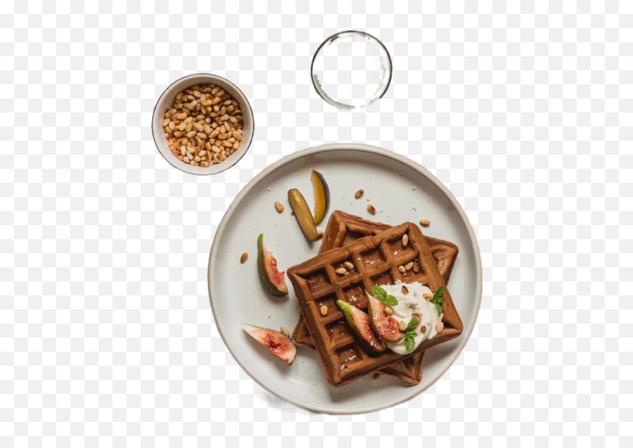 Plate Of Waffles Transparent Background Free To Download Emoji,Waffles Transparent