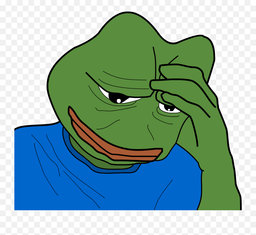 Pepe Meme Facepalm Png Download - Frog Meme Face Palm Pepe Facepalm Png Emoji,Pepe Png