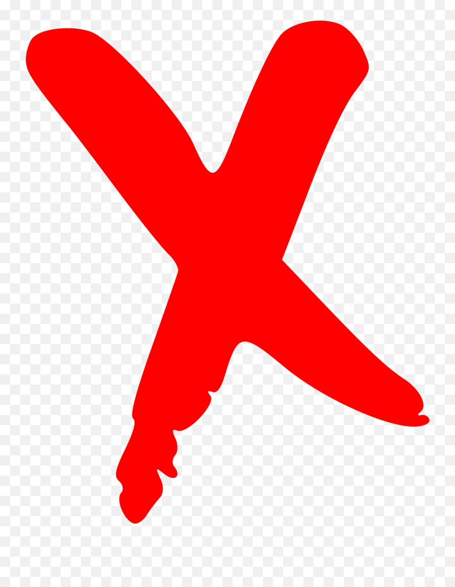 Red X Png Transparent Background Free - X Png Emoji,X Png