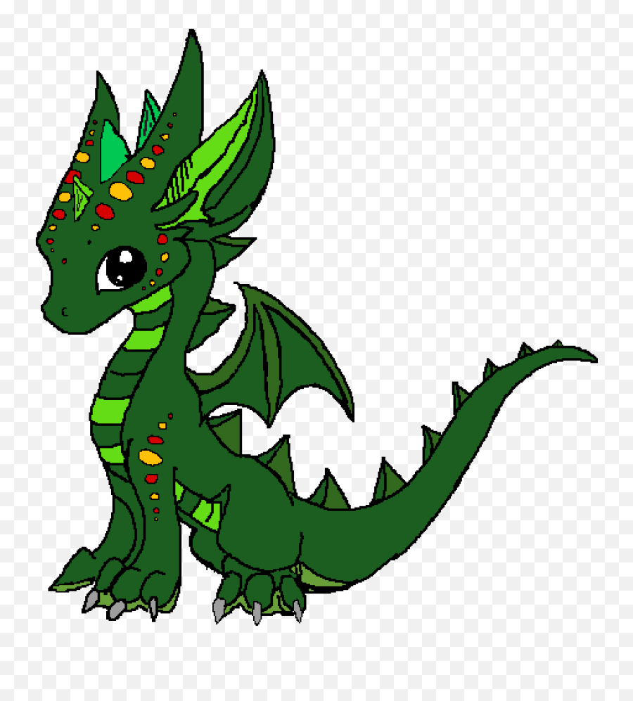 A Cute Dragon Clipart - Cute Dragon Clipart Emoji,Dragon Clipart