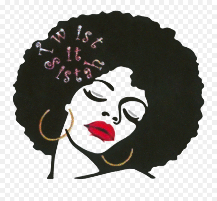 Afro - Black Woman Face Silhouette Afro Woman Svg Free Emoji,Black Girl Clipart