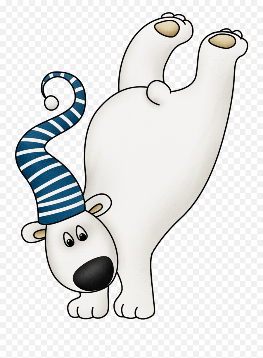 Clip Art - Polar Bear Cute Cartoon Png Emoji,Polar Express Clipart