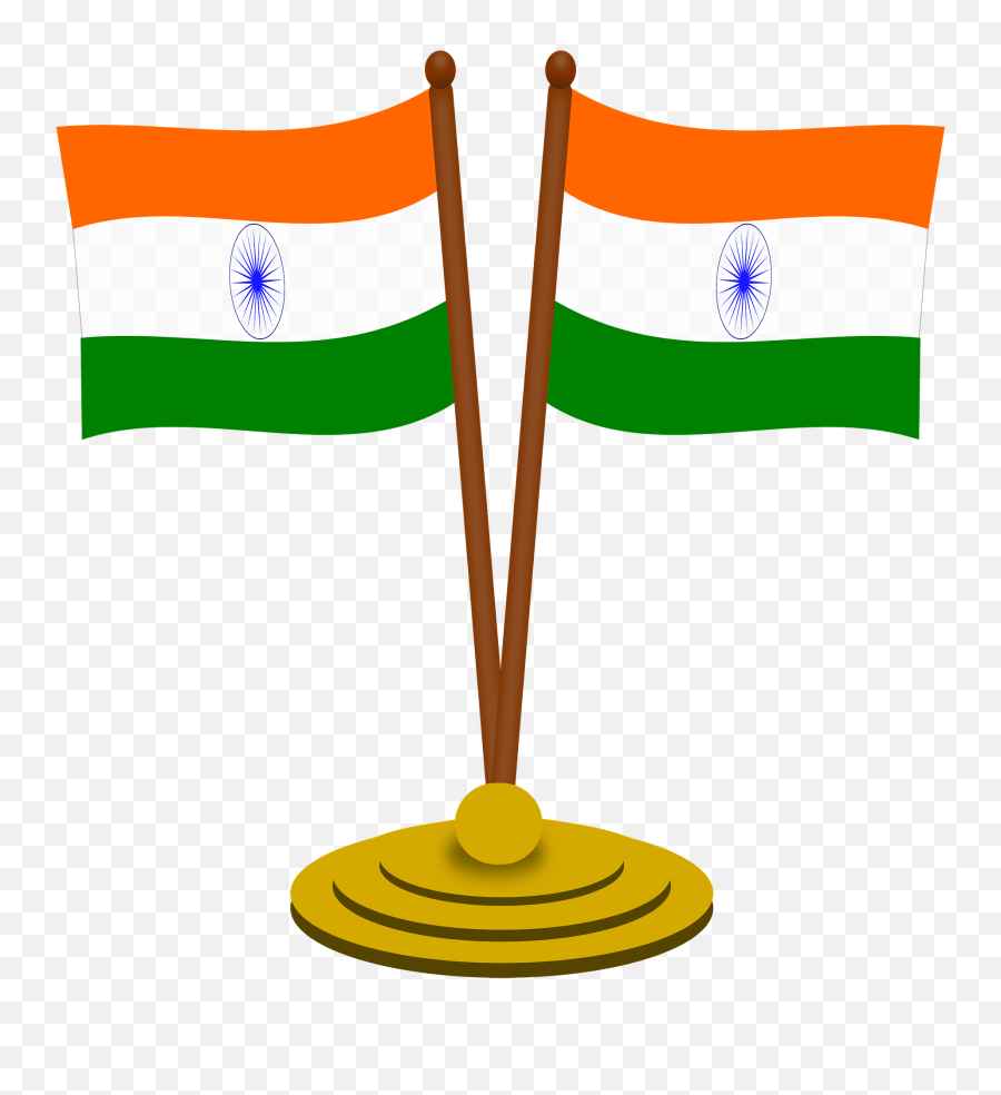 Indian Flag Clipart Free Download Transparent Png Creazilla - Clipart India Flag Png Emoji,Usa Flag Clipart