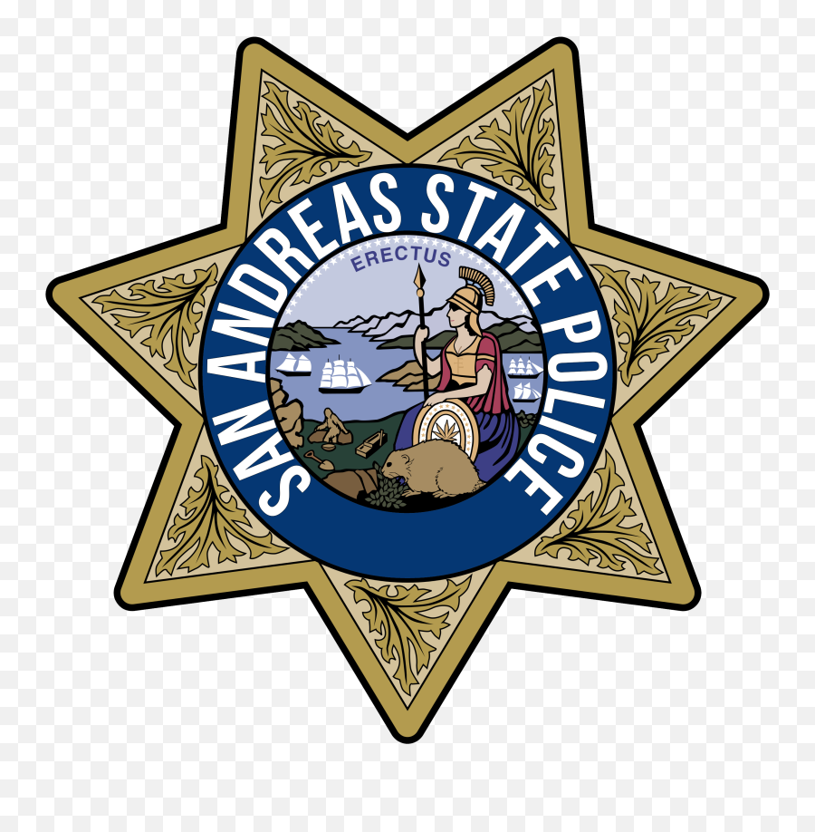 San Andreas State Police Logo Remade - California Highway Patrol Emoji,Police Logo
