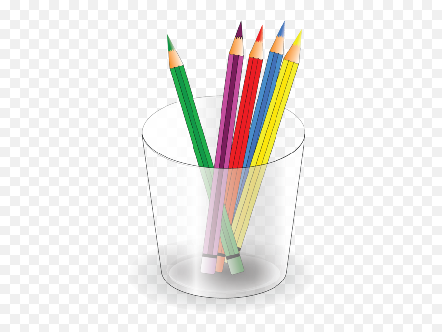 Colored Pencils Clipart Images - Transparent Colored Pencil Cup Emoji,Colored Pencils Clipart