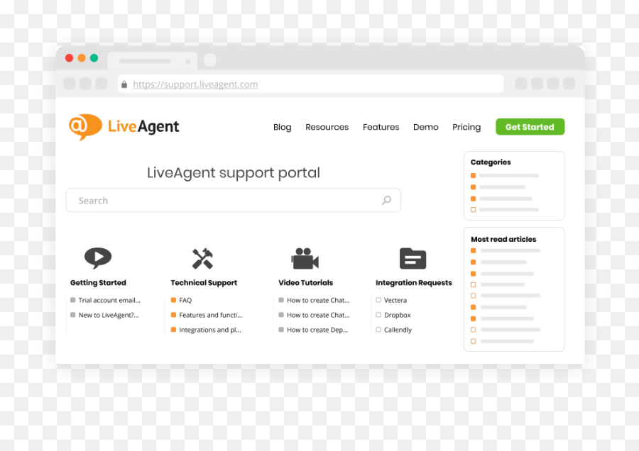 Customer Portal Overview Liveagent - Klantenservice Portal Emoji,Portal Transparent