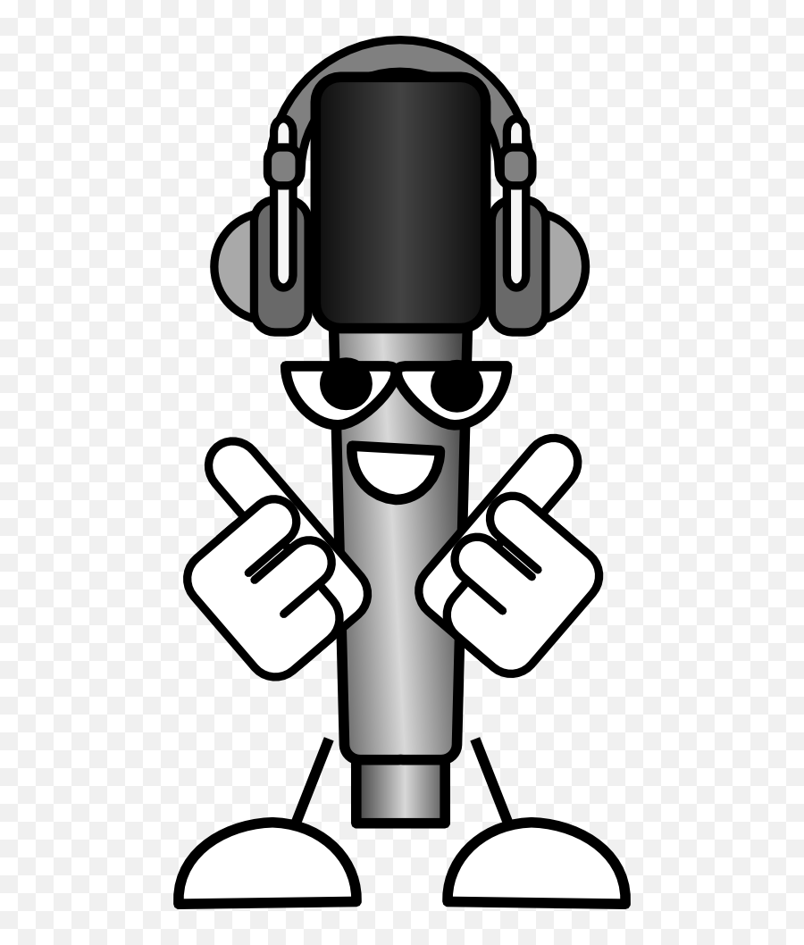 Mike The Mic With - Funny Microphone Emoji,Mic Clipart