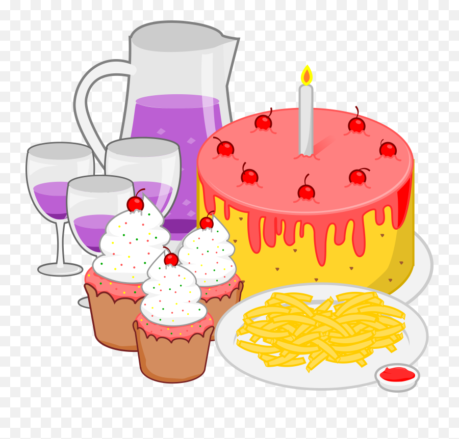 Childrens Birthday Meal Png Image - Party Food Clipart Emoji,Food Clipart