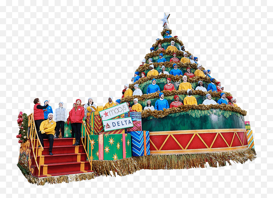 Image Macys Singing Christmas Tree - Thanksgiving Day Parade Christmas Floats Emoji,Christmas Parade Clipart