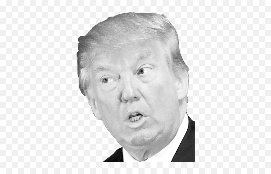 Donald Trump Png Photo - Donald Trump Black And White Transparent Emoji,Donald Trump Png