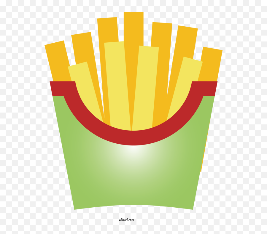 Food Yellow French Fries Font For Fast Food - Fast Food Emoji,French Fries Transparent