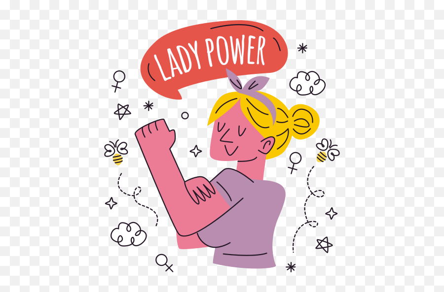 Girl Power Stickers - Free People Stickers Emoji,Girl Power Clipart