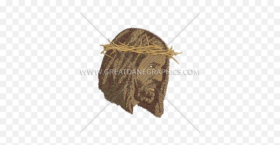 Jesus Crown Of Thorns Production Ready Artwork For T - Shirt Emoji,Crown Of Thorns Transparent