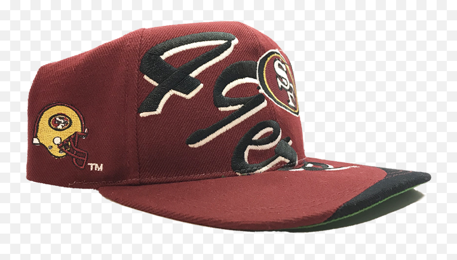 Vintage 49ers Spellout Snapback - Logo 7 Snapped Back Hats Emoji,49ers Logo Transparent