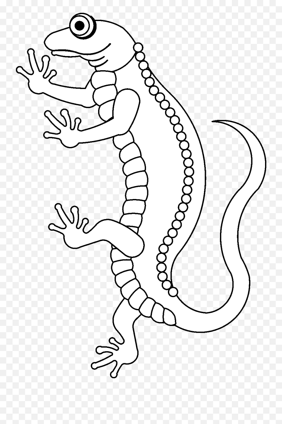 Salamander - Traceable Heraldic Art Emoji,Salamander Clipart