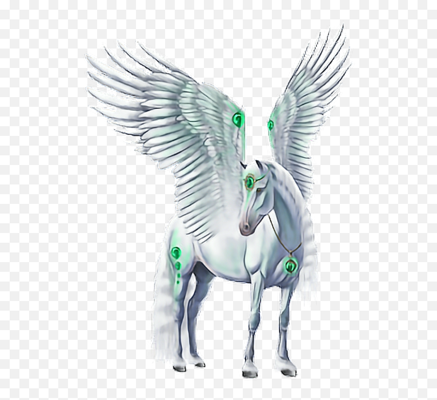 Pegasus Magic Equestrian White Sticker By Candice Emoji,Winged Horse Logo