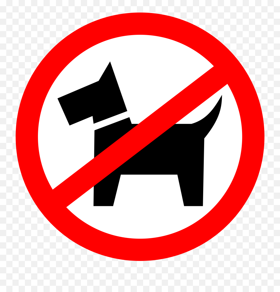 Big Image - Forbidden Sign Dog Clipart Full Size Clipart Emoji,Prohibited Sign Png