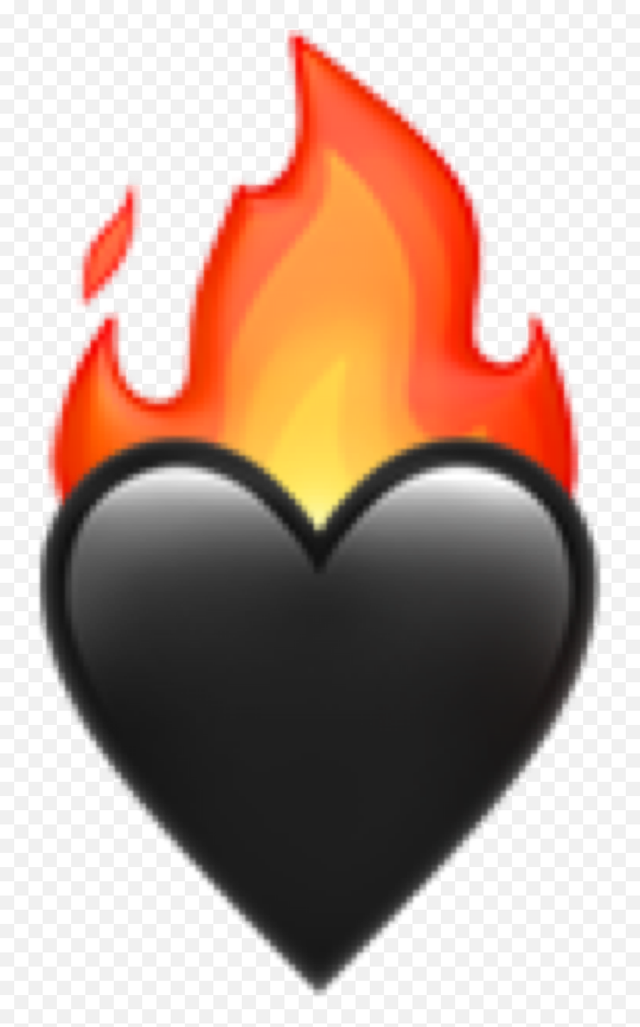 Fire Heart Emoji Iphone 297784371247211 By Norak,Black Heart Emoji Transparent