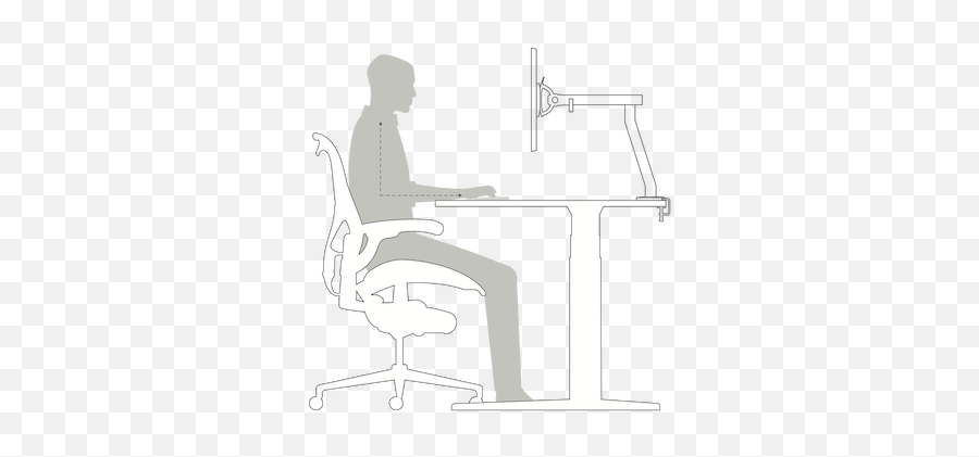 How Dual Monitor Setup Boosts Productivity U2013 Herman Miller Emoji,Person Sitting Back Png
